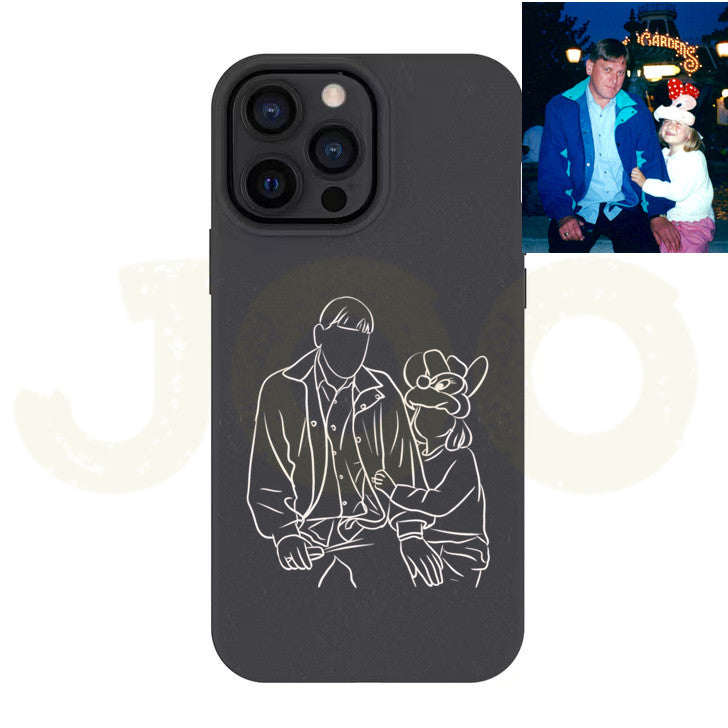 Custom Line Art Phone Case( Biodegradable)