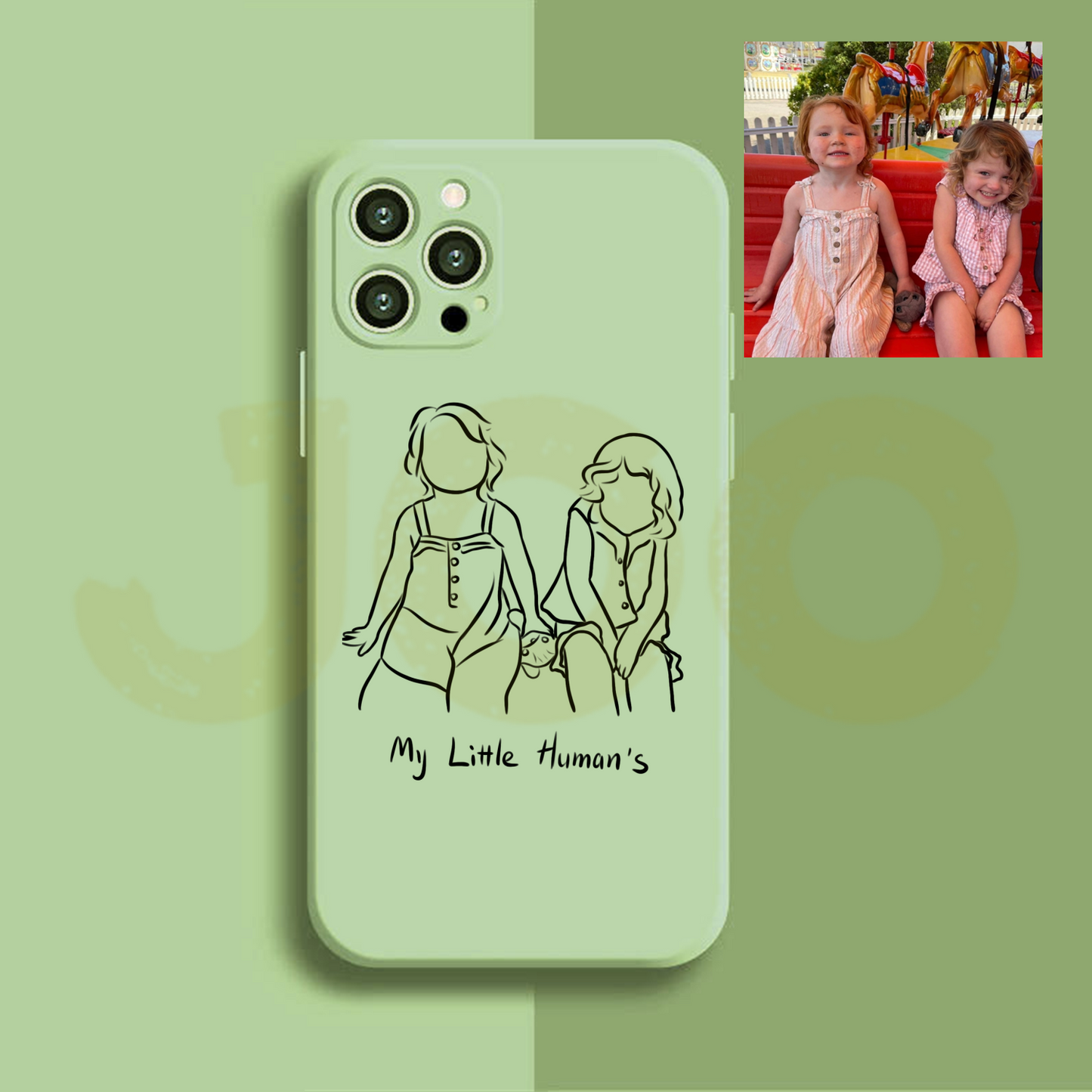 Custom Line Art Phone Case (Liquid Silicone )