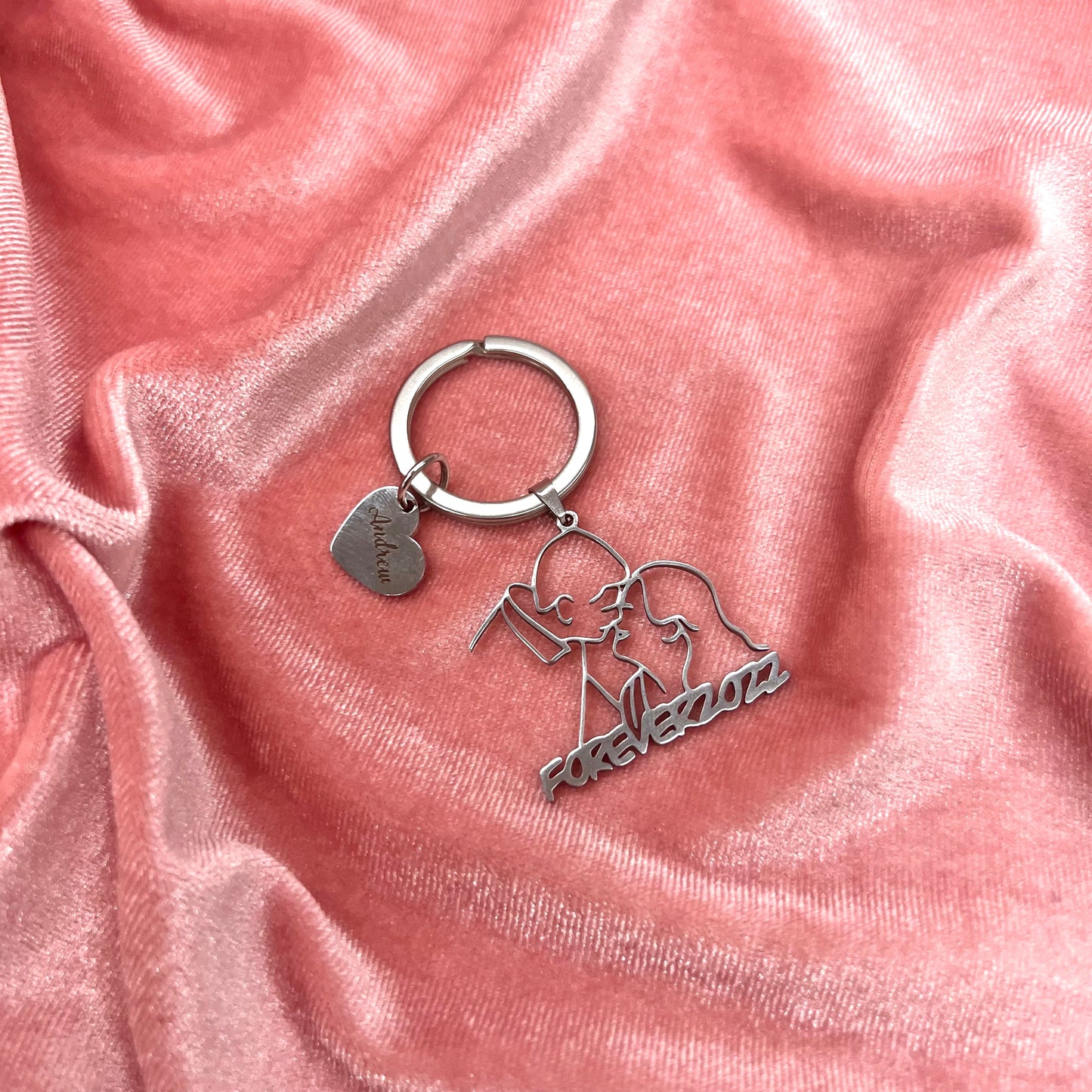 Personalized Contour Necklace/Keychain