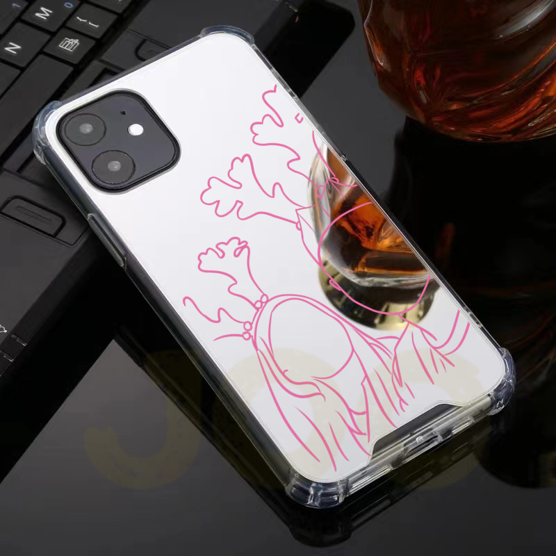 Custom Line Art Phone Case( Mirror drop-proof)