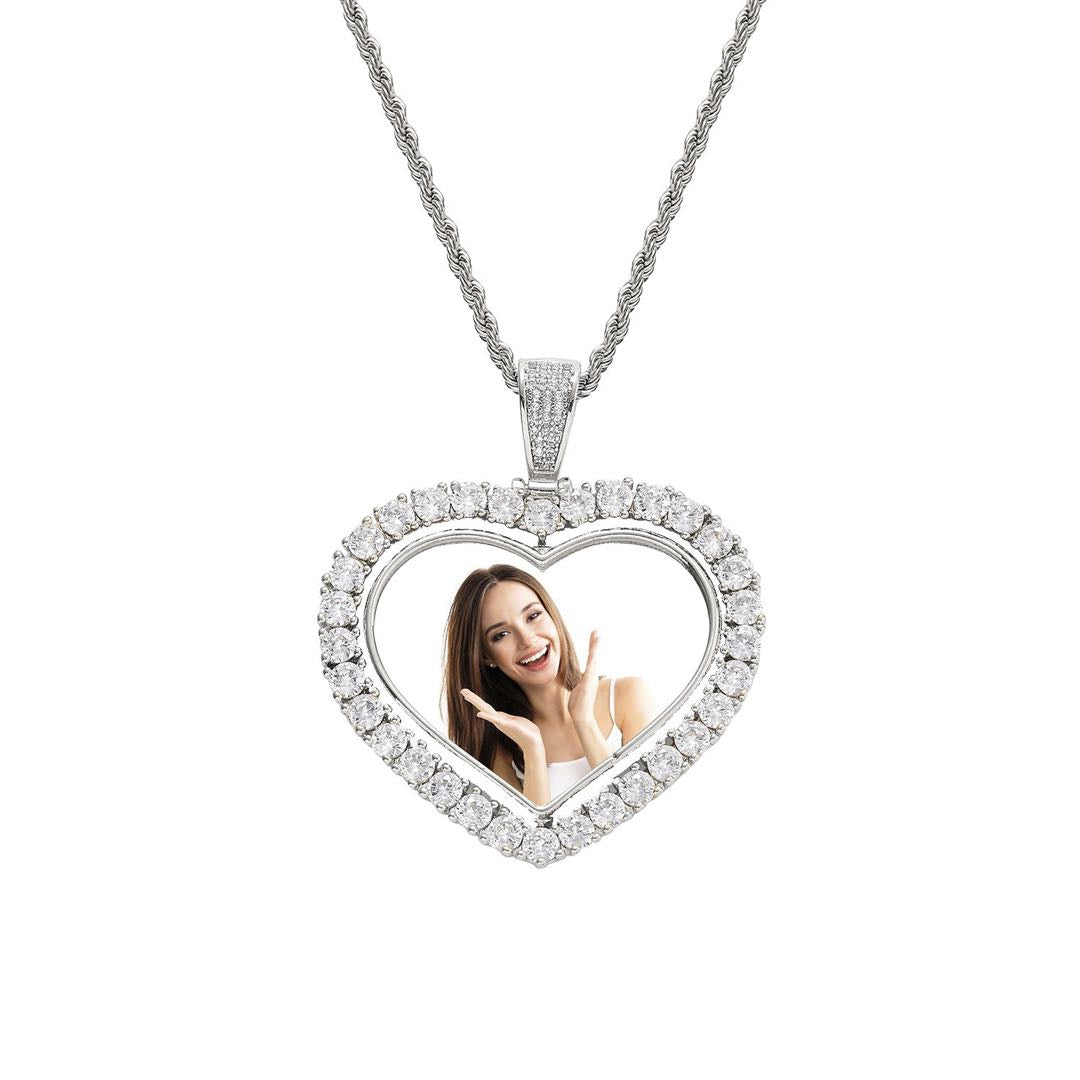 Custom Double Sided Spinning Photo Pendant