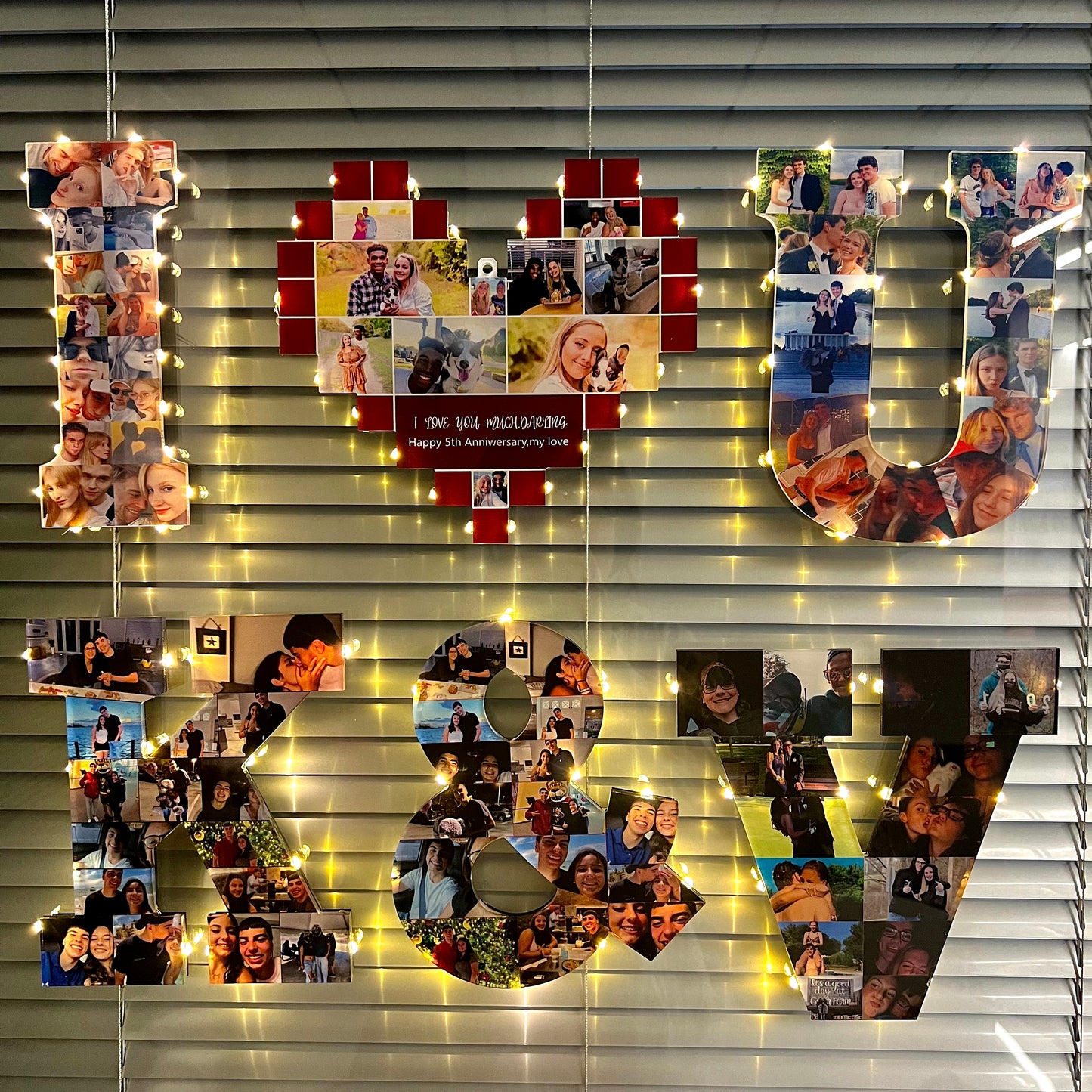 ✨Personalized Heart Photo Collage Lamp