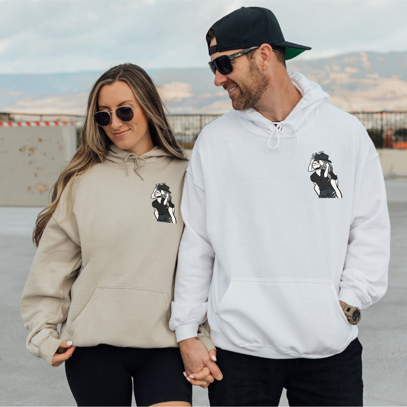 💕Personalized Portrait Matching Hoodies
