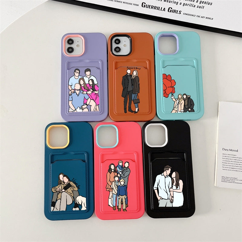 Custom Portrait Phone Case (Three in one two-tone multifunction)