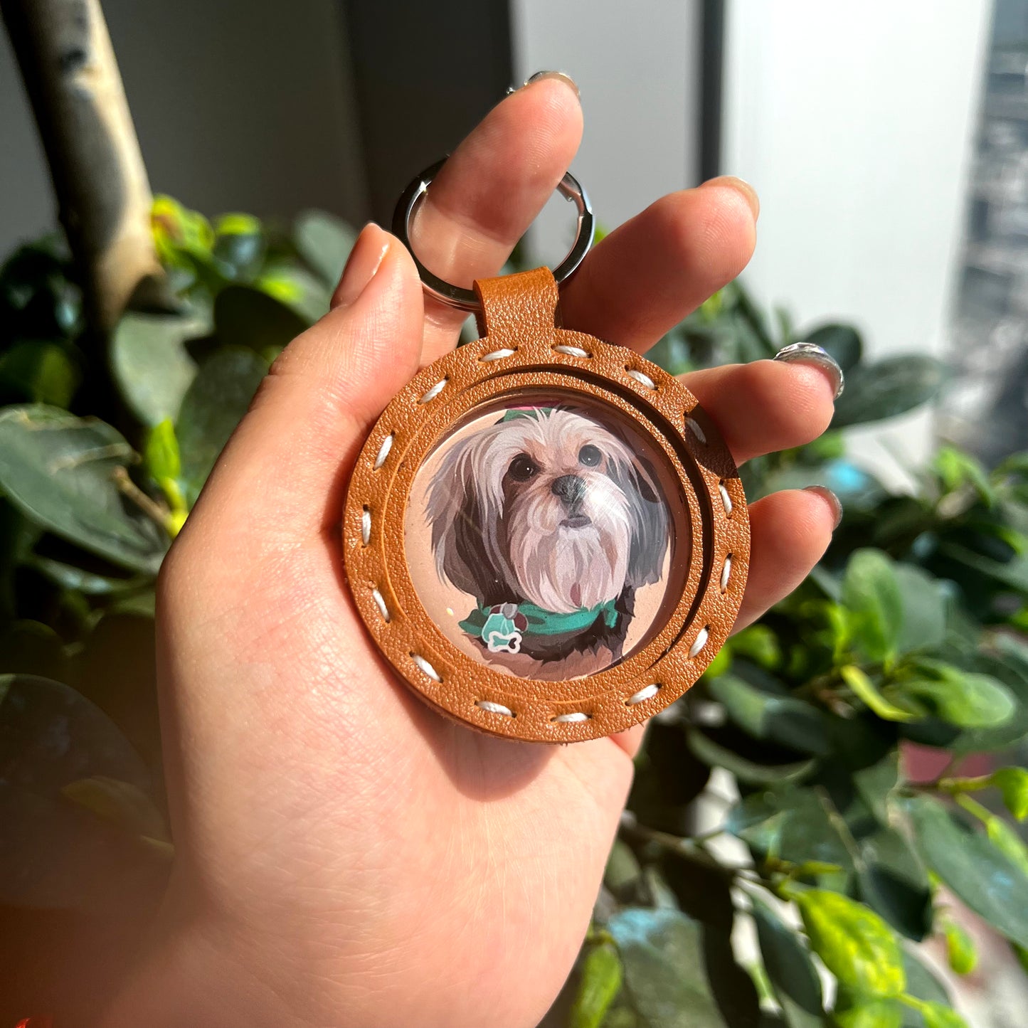 Personalized Leather Keychian