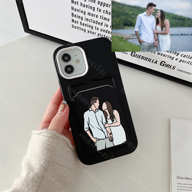 Custom Portrait Phone Case (Three in one two-tone multifunction)