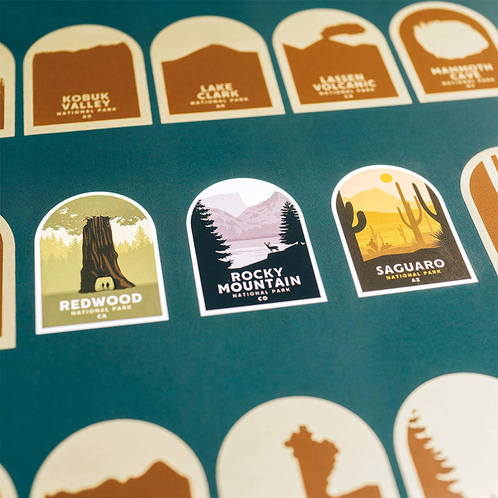 50%OFF⭐️US National Parks Scratch Off Poster - All 63 US National Parks