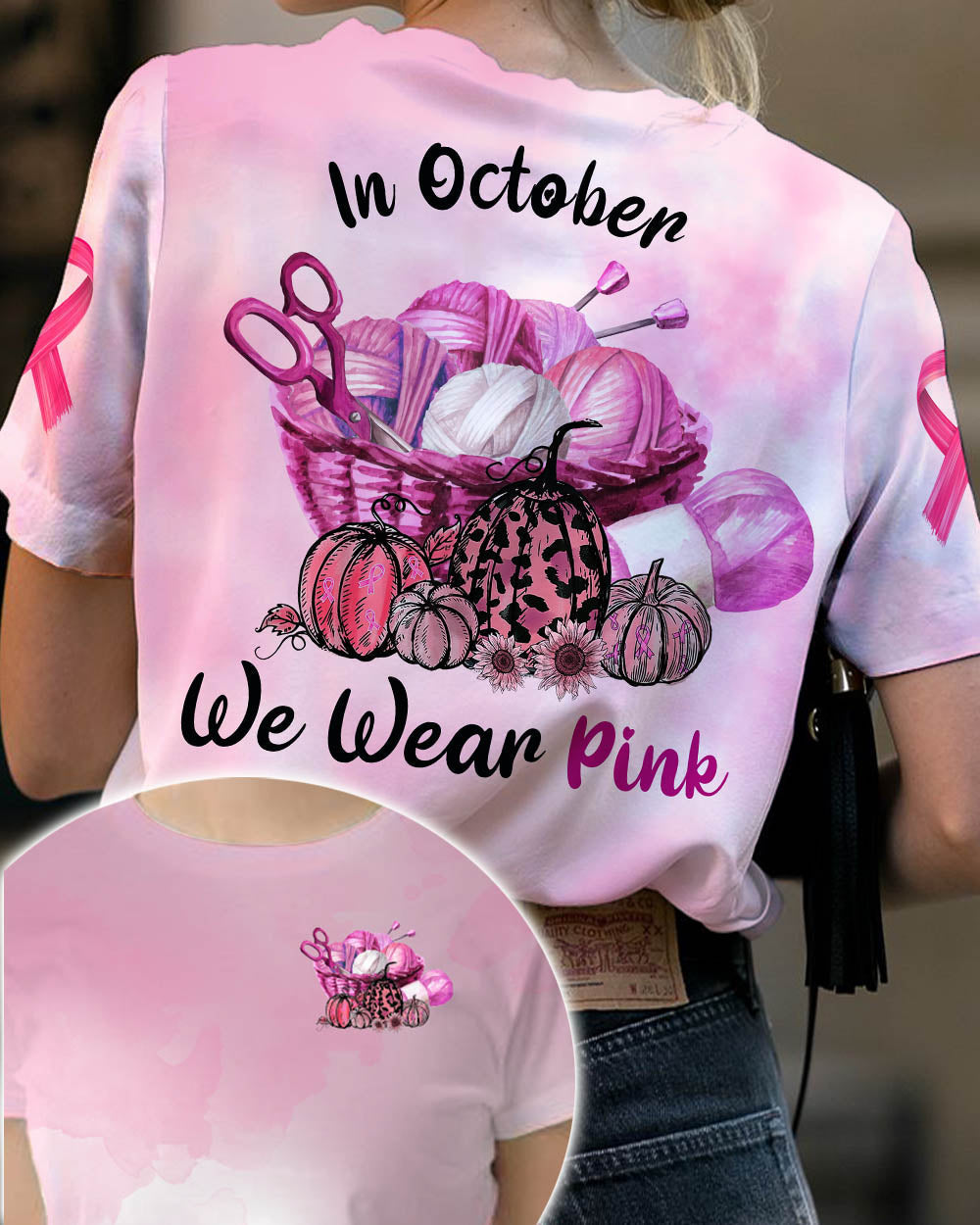 Yarn Knitting Breast Cancer T-shirt - TG0822OS