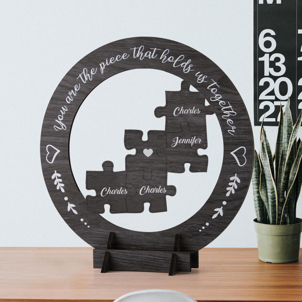 MOTHER'S DAY GIFT CUSTOM ROUND WOODEN MOTHERS DAY FRAME