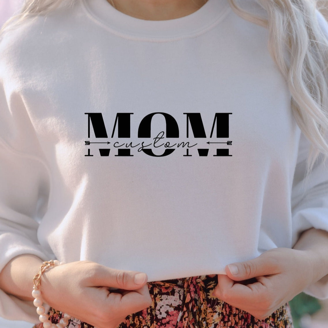 Custom Mama Sweatshirt with Children Name