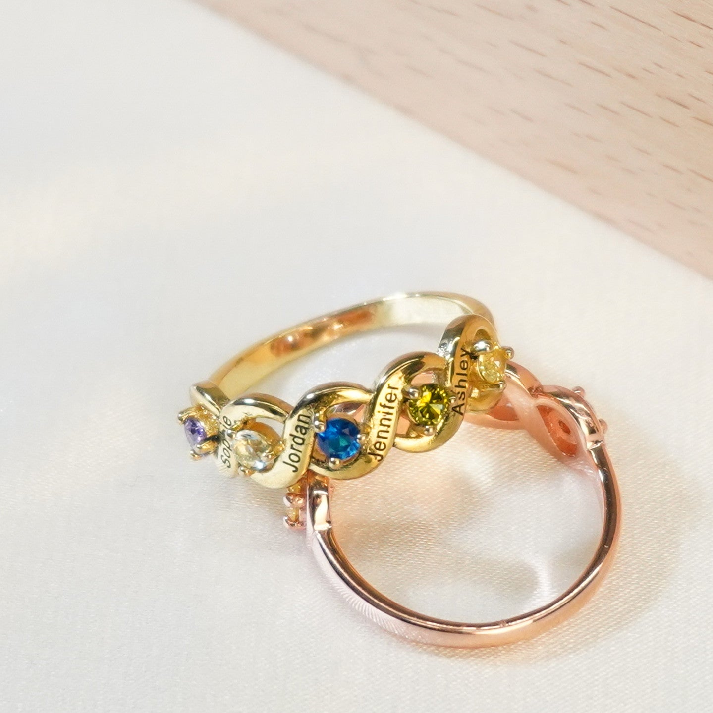 💕Personalized Mothers Rings with Birthstones