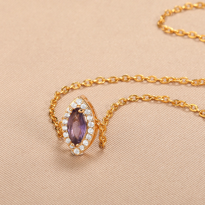 Multicolor Crystal Birthday Stone Necklace