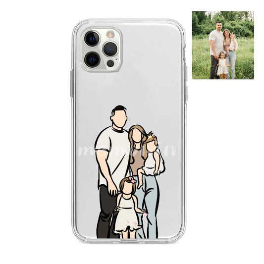 Custom Portrait Phone Case (Transparent)