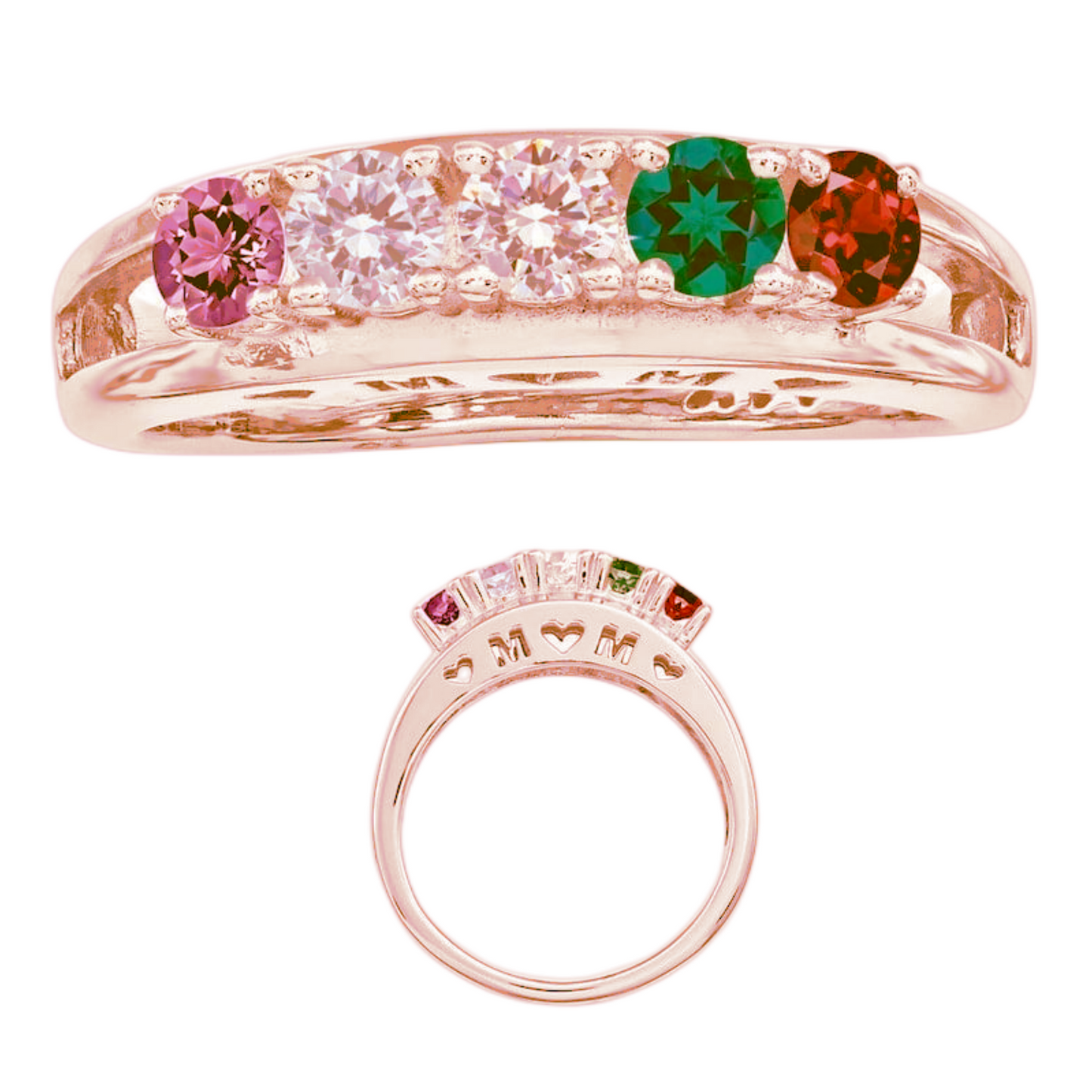 Family Birthstones Ring-Mother's Jewelry