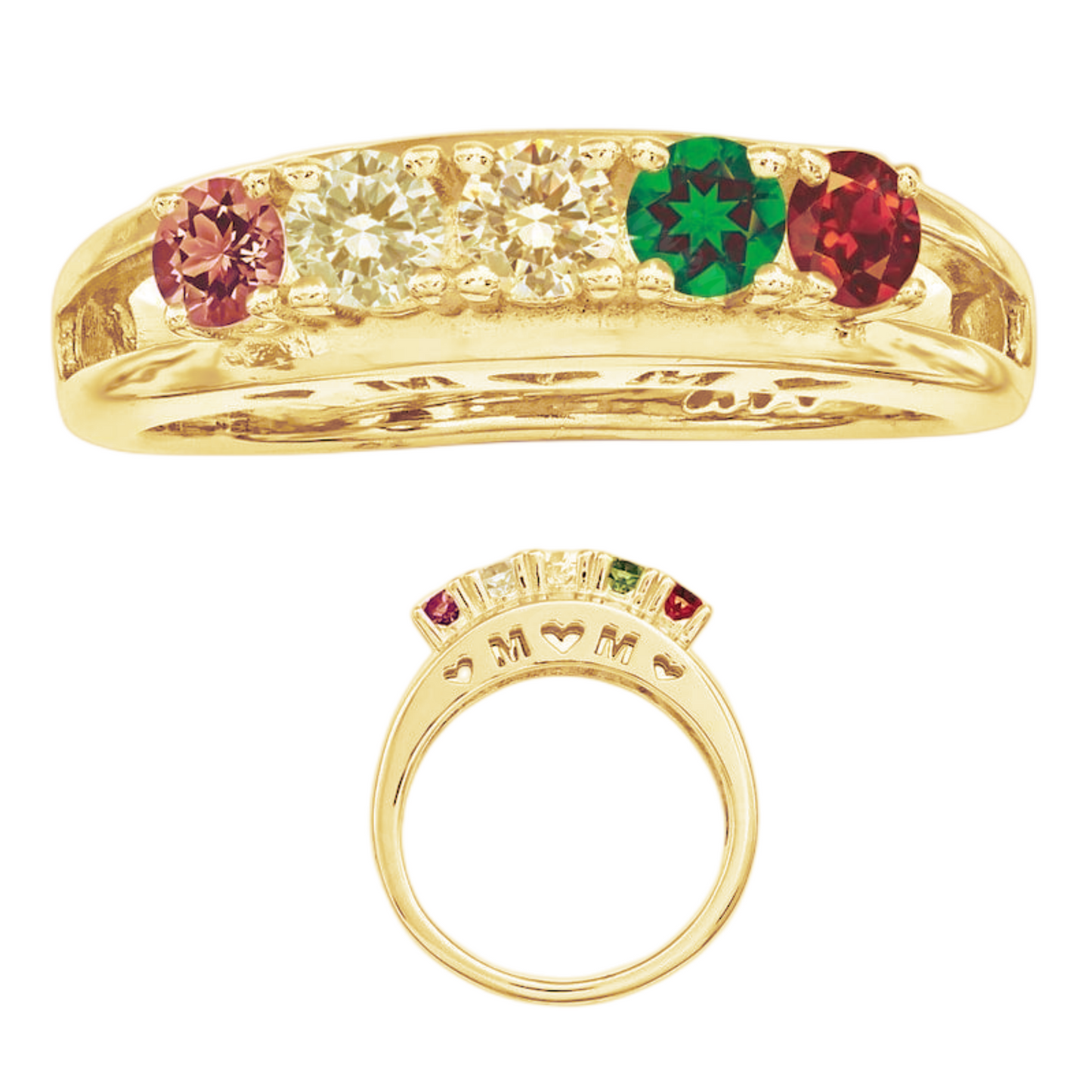 Family Birthstones Ring-Mother's Jewelry