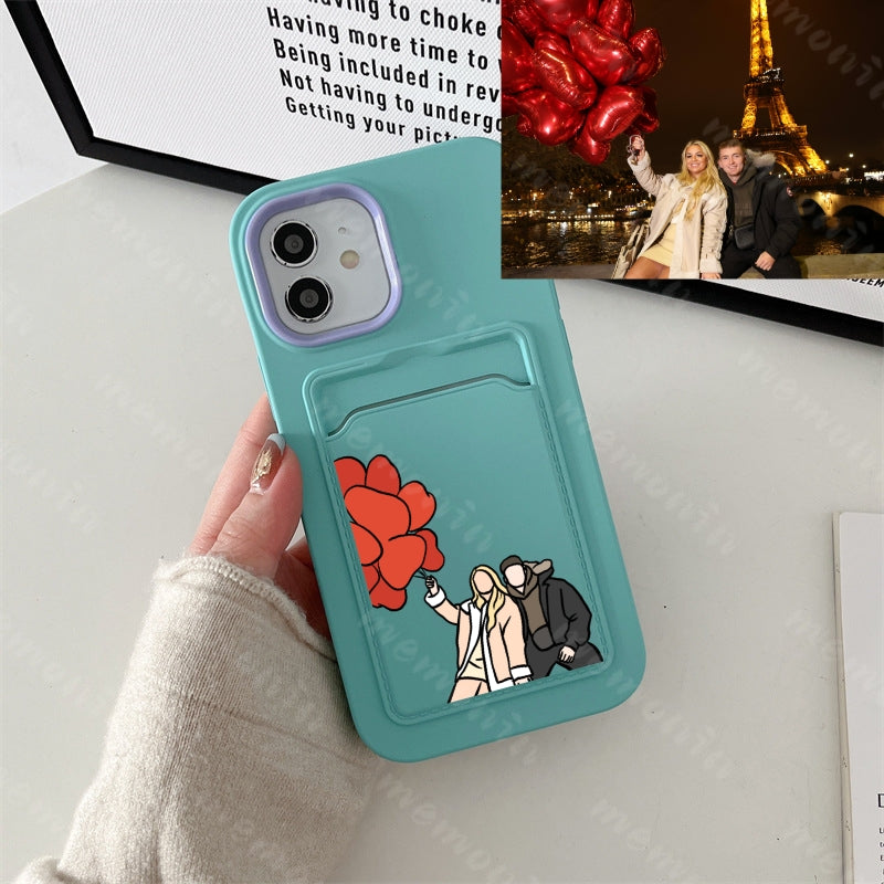 Custom Portrait Phone Case (Three in one two-tone multifunction)