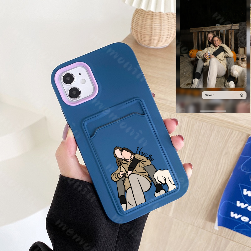 Custom Portrait Phone Case (Three in one two-tone multifunction)