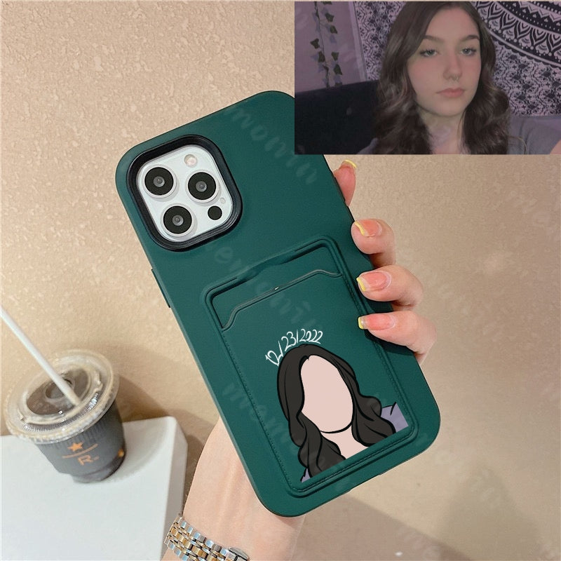 Custom Portrait Phone Case (Three in one two-tone multifunction)
