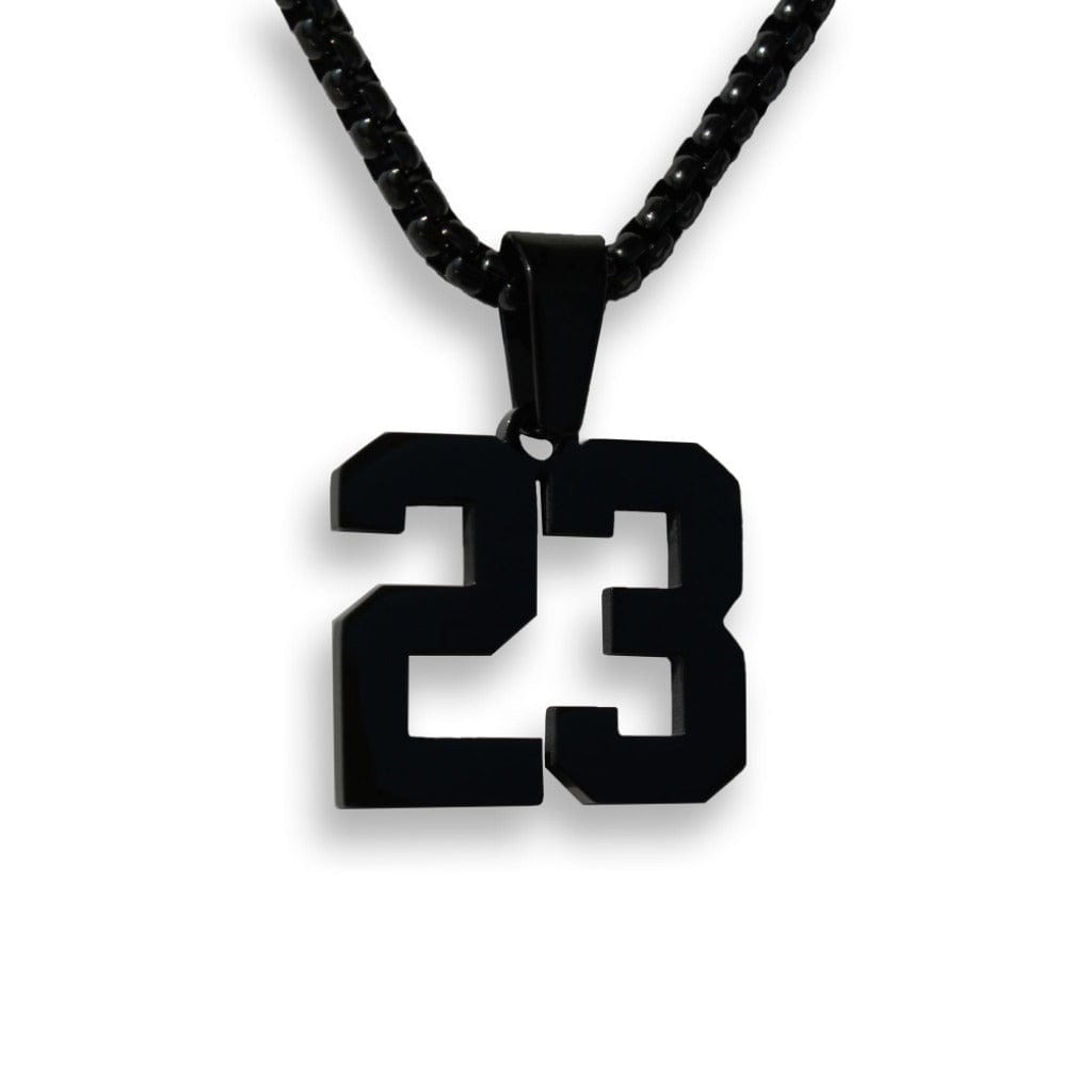 STAINLESS STEEL NUMBER PENDANT