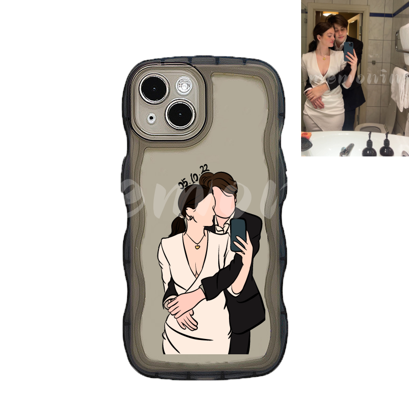 Custom Portrait Phone Case (Wave edge)