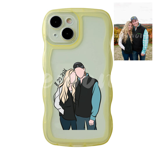 Custom Portrait Phone Case (Wave edge)