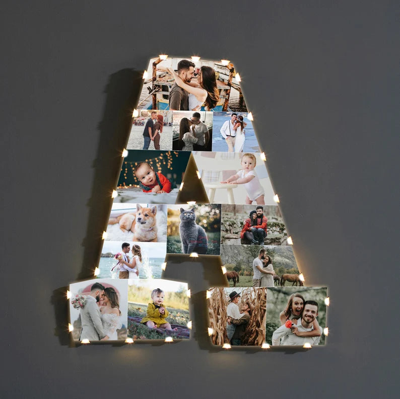 ✨Personalized Letter Photo Collage Lamp