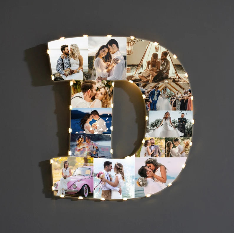 ✨Personalized Letter Photo Collage Lamp