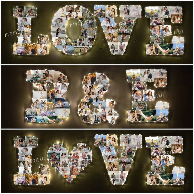 ✨Personalized Letter Photo Collage Lamp