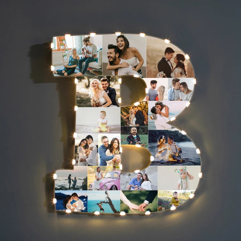 ✨Personalized Letter Photo Collage Lamp