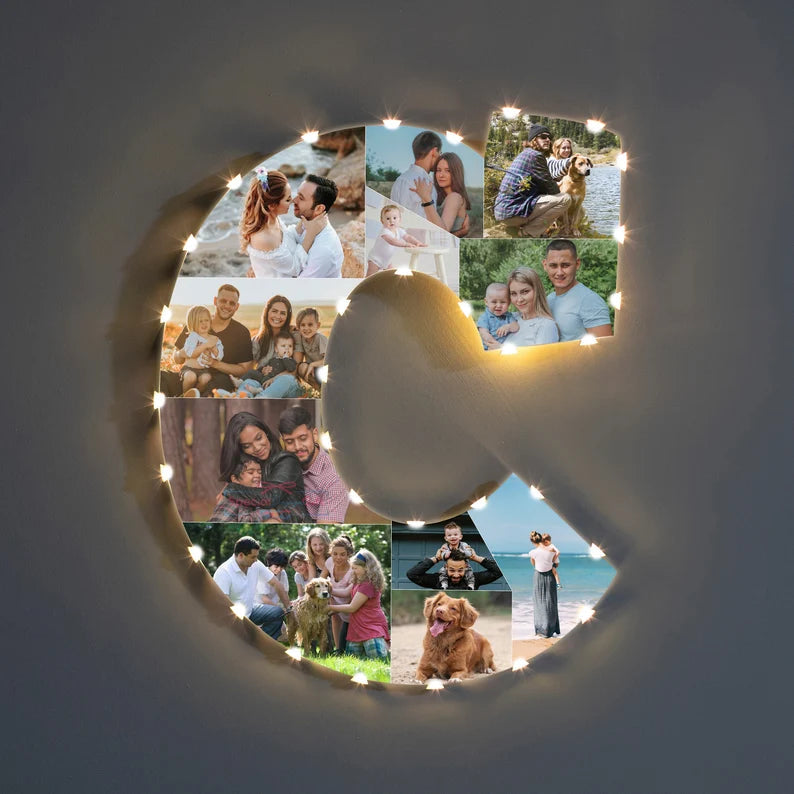 ✨Personalized Letter Photo Collage Lamp