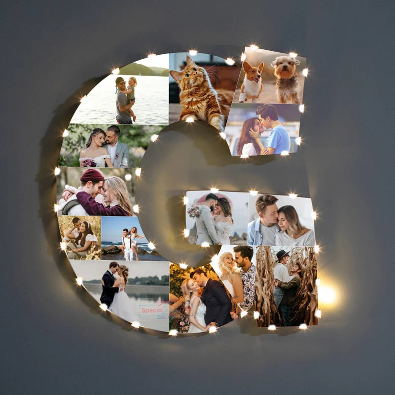 ✨Personalized Letter Photo Collage Lamp