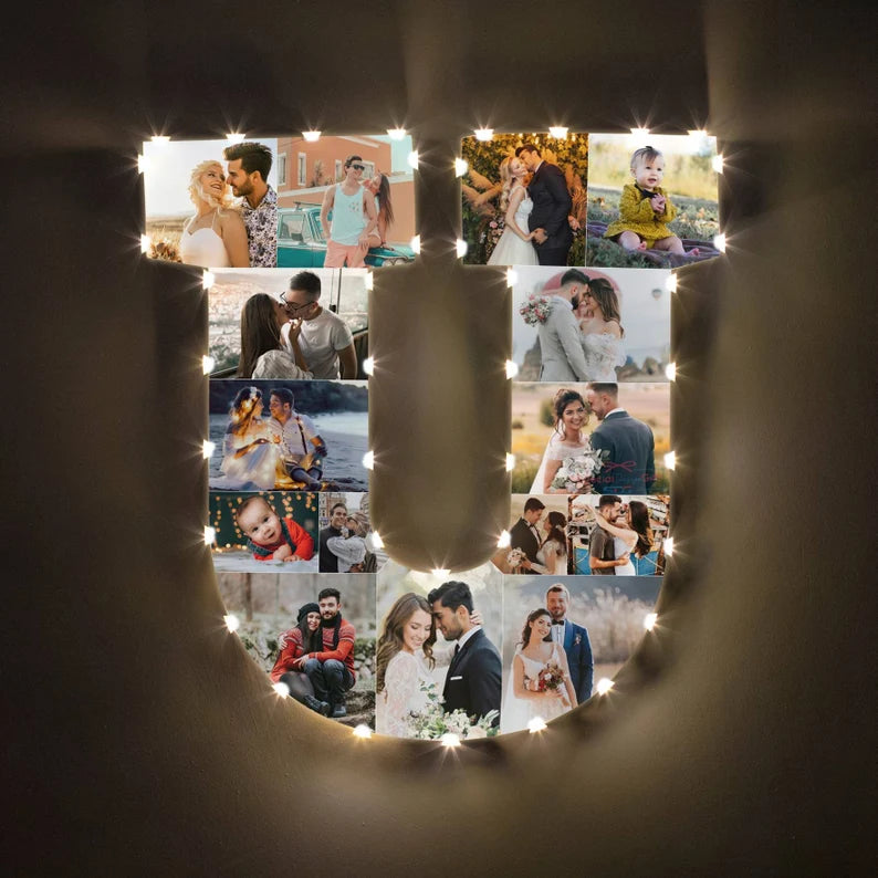 ✨Personalized Letter Photo Collage Lamp