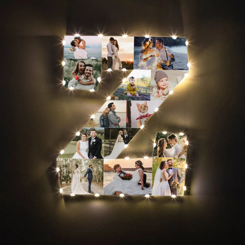 ✨Personalized Letter Photo Collage Lamp