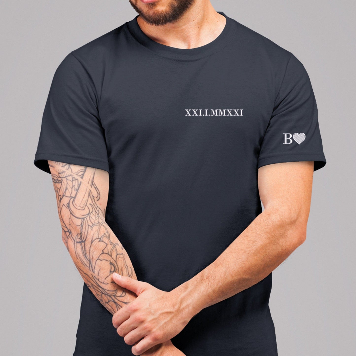 💕Custom Embroidered Roman Numeral Date Couple's Hoodies