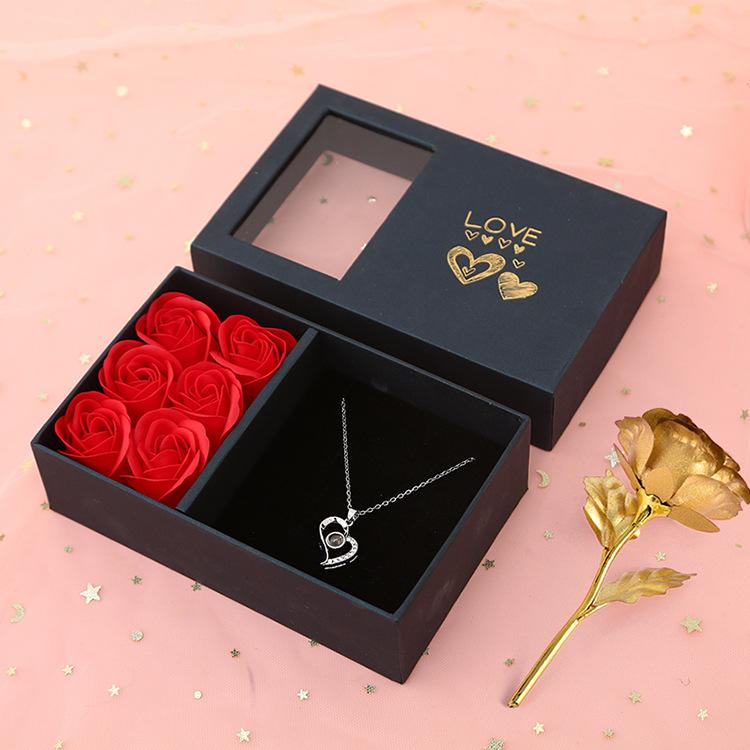 Love Projection Heart Necklace (I Love You In 100 Languages)