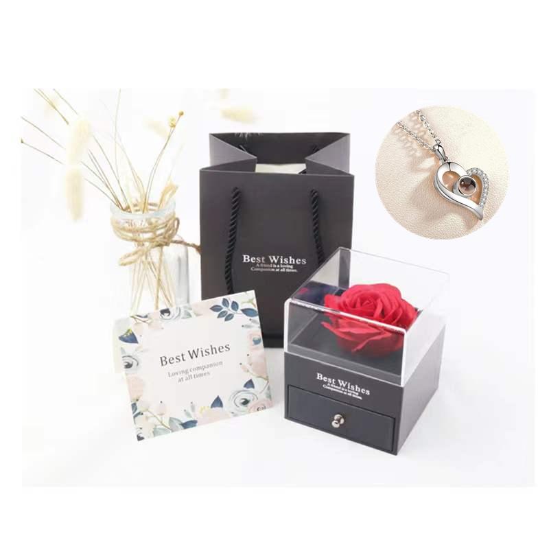 Love Projection Heart Necklace (I Love You In 100 Languages)
