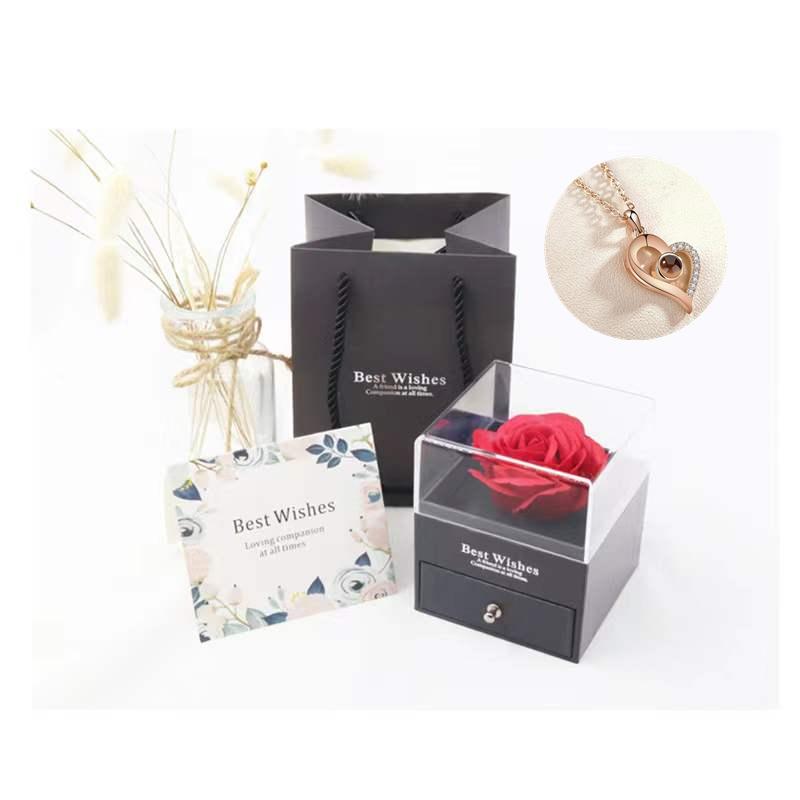 Love Projection Heart Necklace (I Love You In 100 Languages)