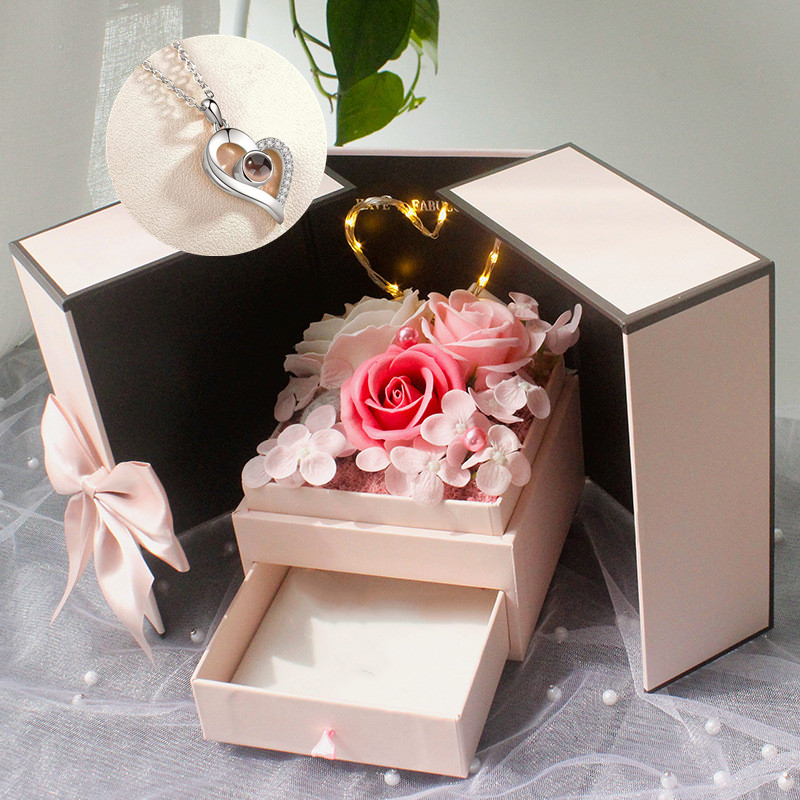 Love Projection Heart Necklace (I Love You In 100 Languages)