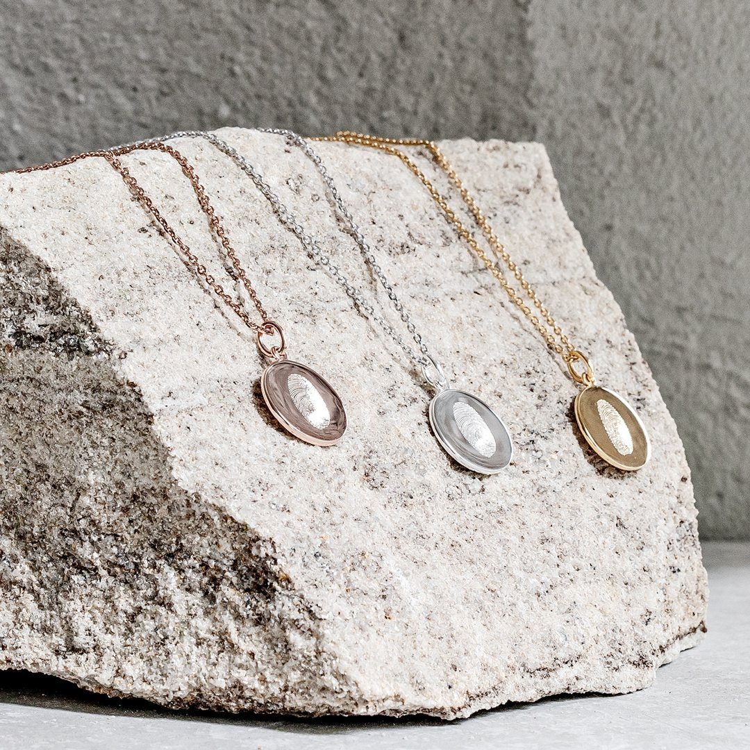 The Fingerprint Birthstone Necklace