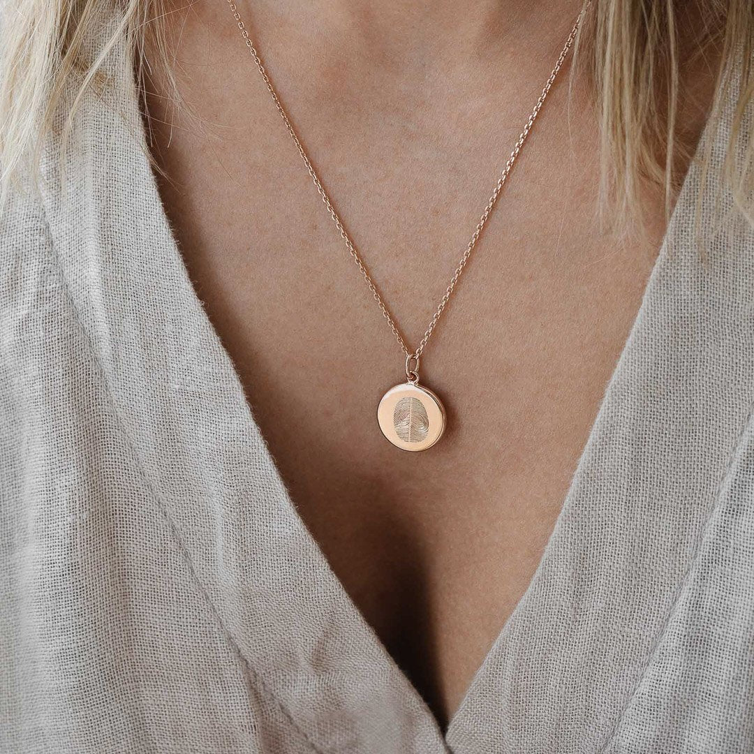 The Fingerprint Birthstone Necklace
