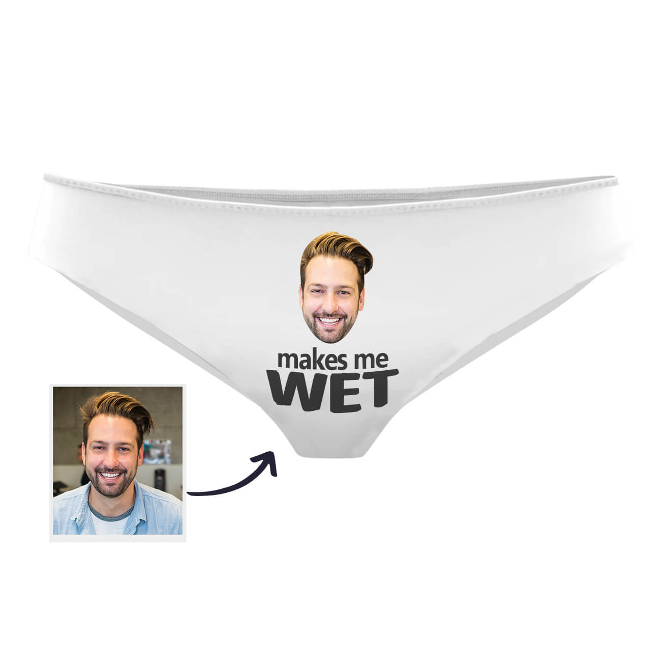 Custom Photo Panties With Face For Sexy Women