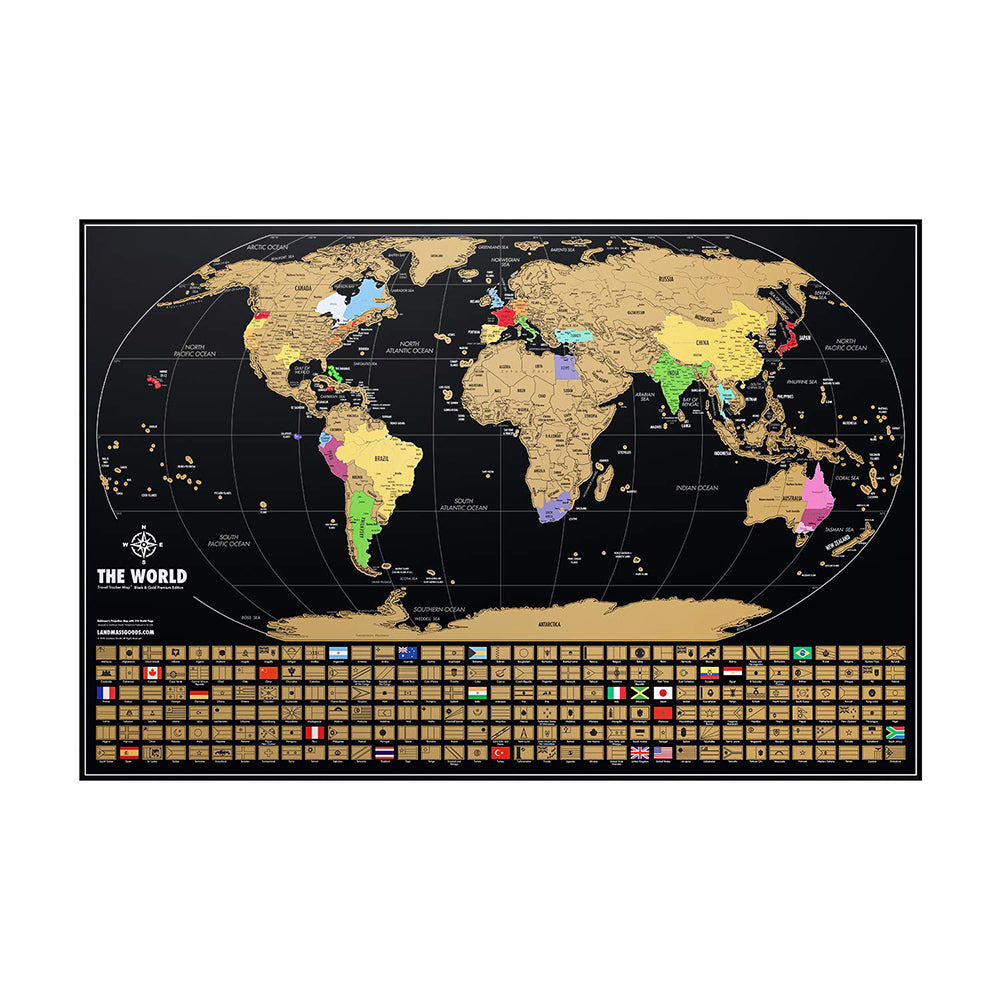 50%OFF⭐️Scratch Off Map Of The World Large Size Upgraded Version⭐️