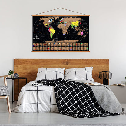50%OFF⭐️Scratch Off Map Of The World Large Size Upgraded Version⭐️