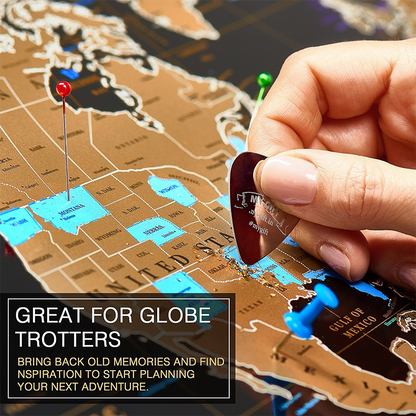 50%OFF⭐️Scratch Off Map Of The World Large Size Upgraded Version⭐️
