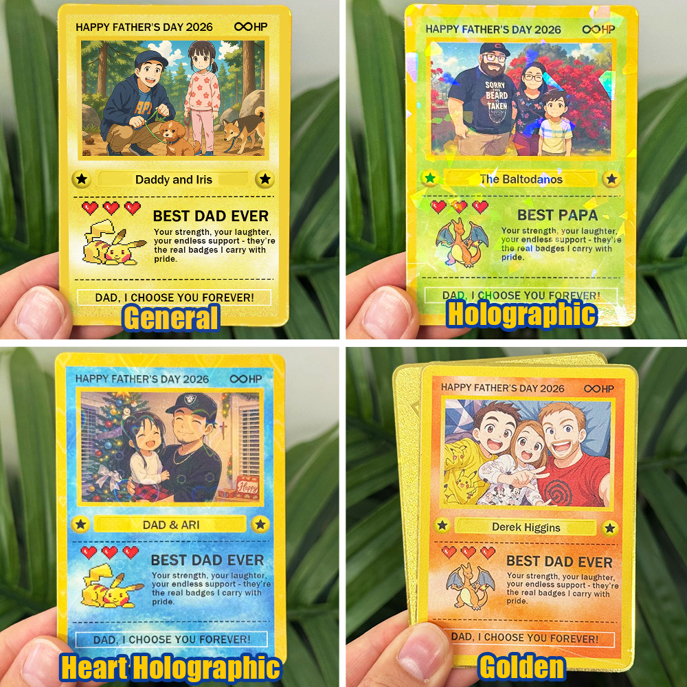 Preview-Personalized Photo Anime Card For Father's Day
