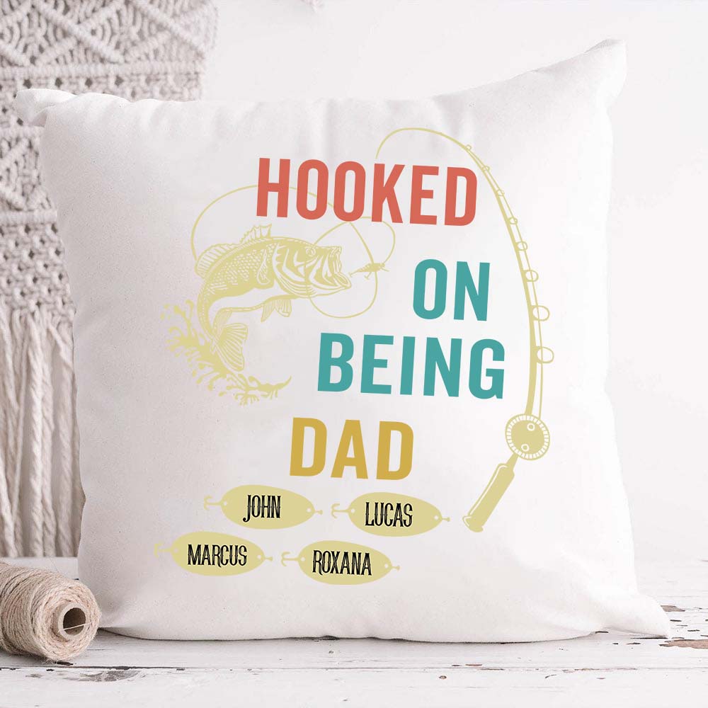 HOOKED ON BEING Custom Pillow Cushion
