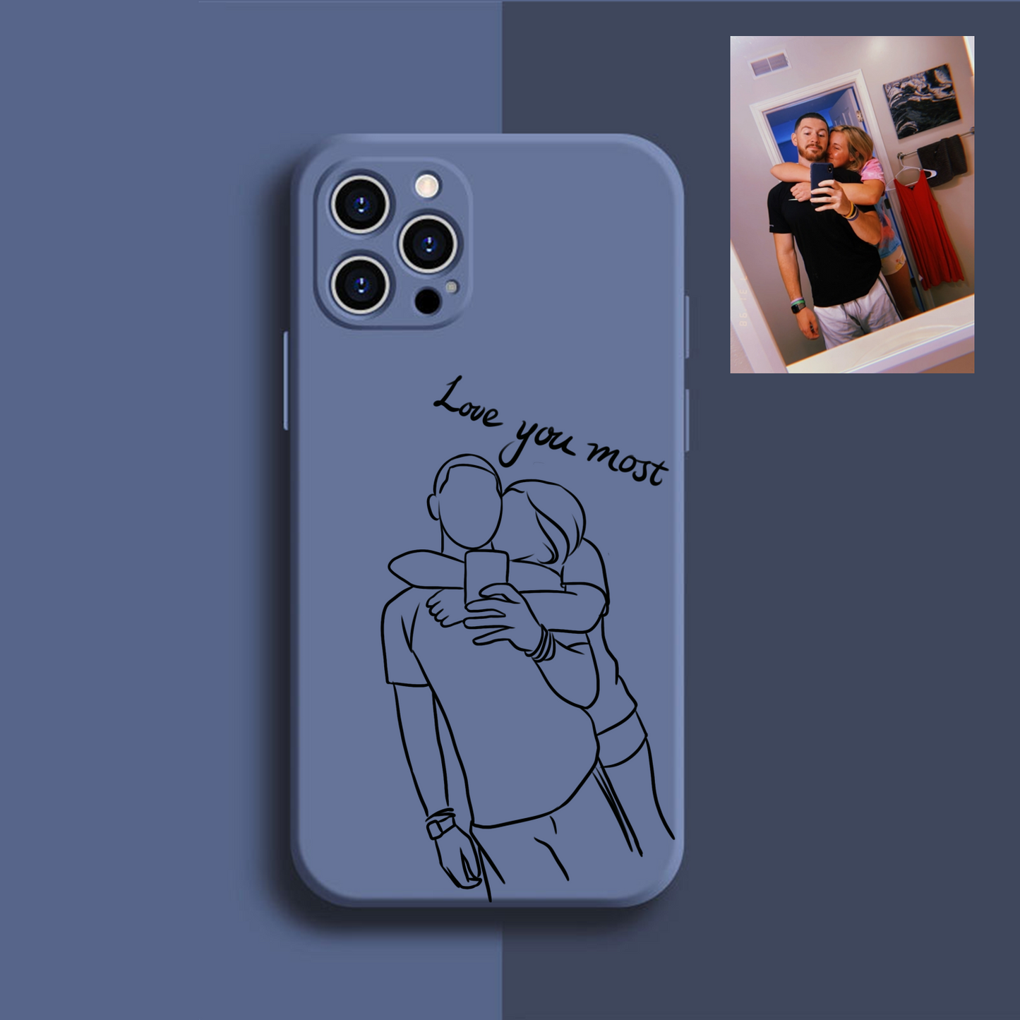 Custom Line Art Phone Case✨