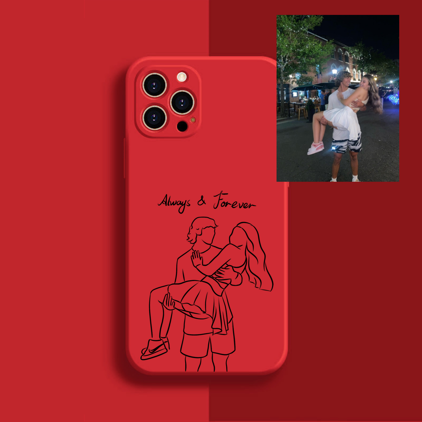 Custom Line Art Phone Case✨