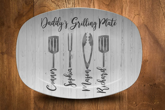 Fathers Day Gifts, BBQ Gifts, Serving Platter for Men, Custom Serving Platter