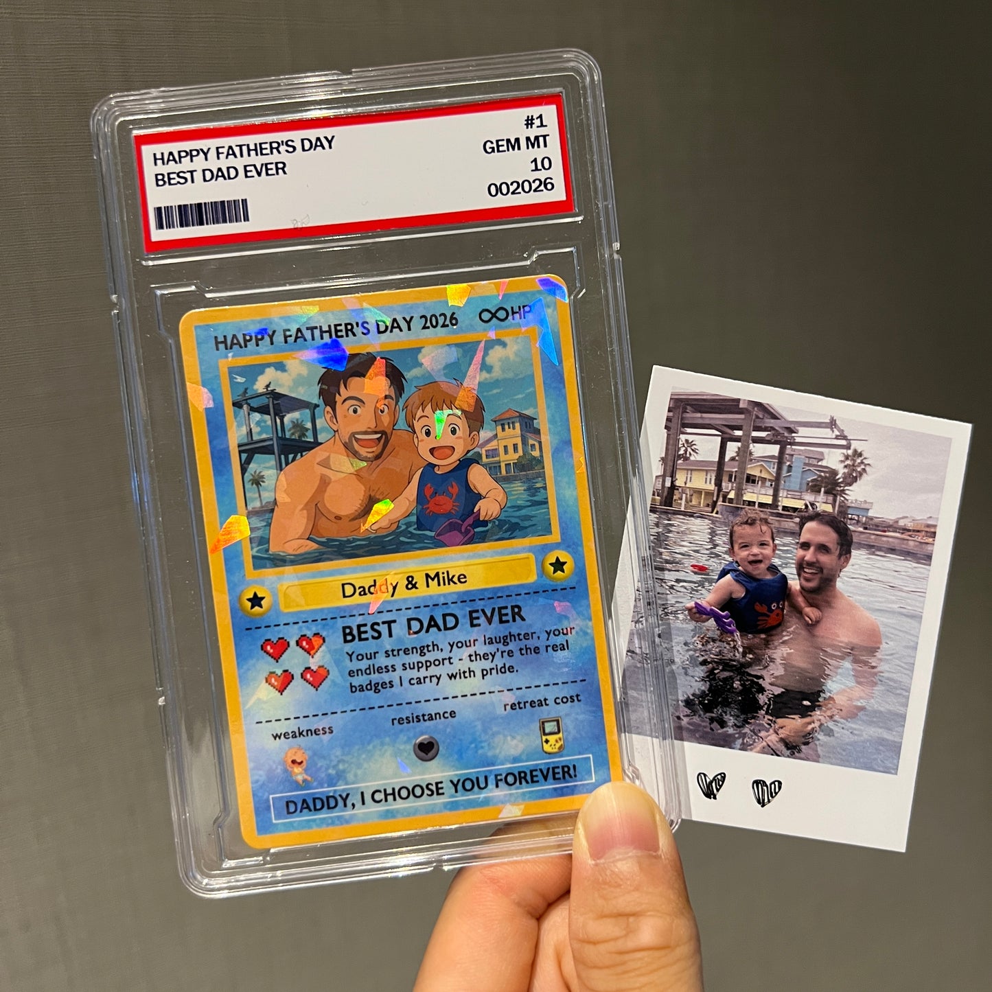 Personalized “Legendary Dad” Love Card